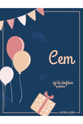 Cem İçin Çocuk Doğum Günü...