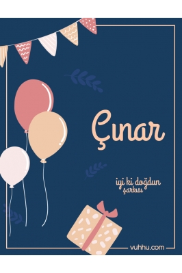 Çınar İçin Çocuk Doğum Günü...