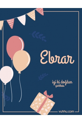 Ebrar İçin Pop Doğum Günü...