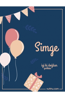 Simge İçin Çocuk Doğum Günü...