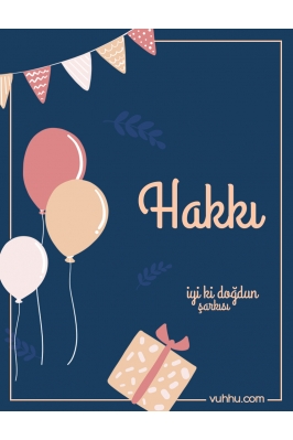 Hakkı İçin Pop Doğum Günü...