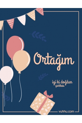 Ortağım İçin Pop Doğum Günü...